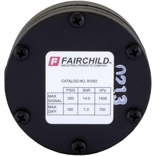 Fairchild Pneumatic High Pressure Selector Relay, Model 91